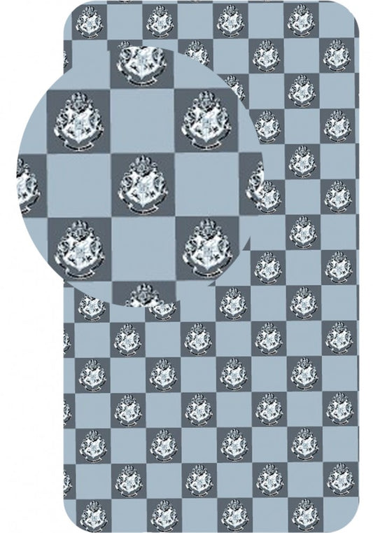 Harija Potera rūtainā palags ar gumiju 90x200 cm