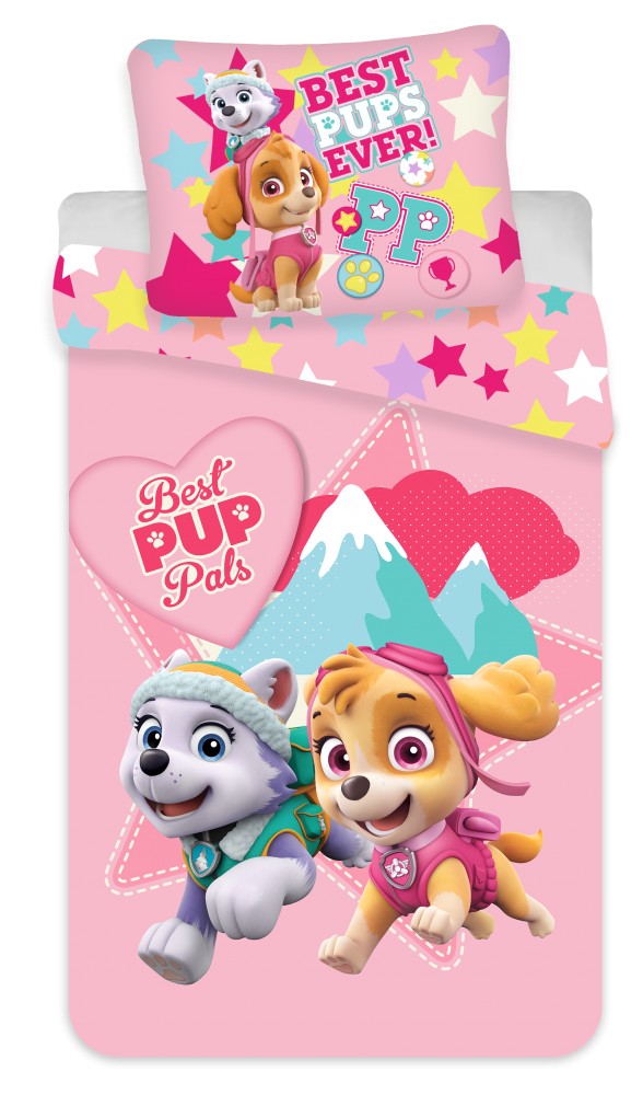 Ķepu patruļas bērnu gultasveļas komplekts "Best Pup Pals" 100–135 cm, 40–60 cm