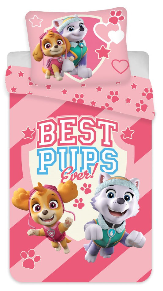 Ķepu patruļas bērnu gultasveļas komplekts "Best Puppets" 100–140 cm, 40–45 cm