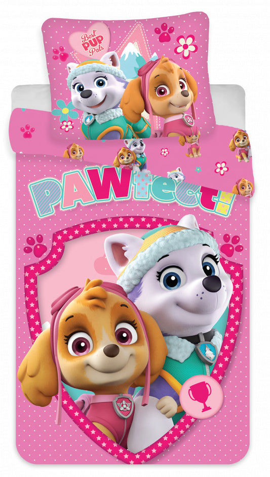 Ķepu patruļa Pawfect bērnu gultasveļa 100–135 cm, 40–60 cm