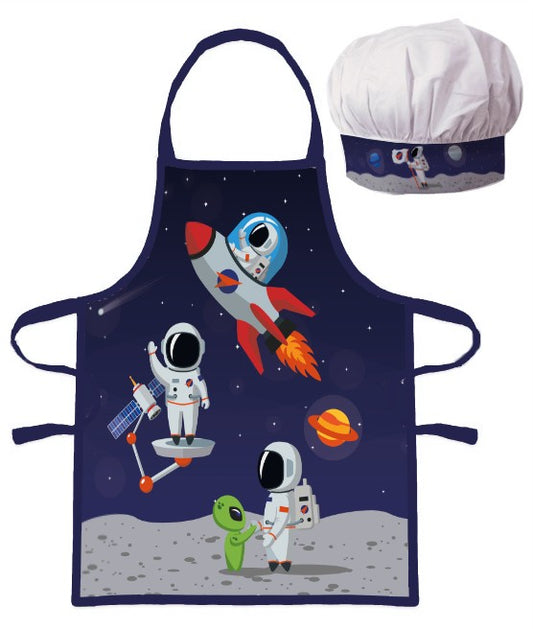 Bērnu priekšautu komplekts "Astronaut Citplanētietis" (divdaļīgs)