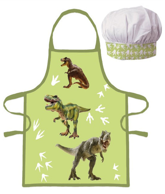 Dinozaura T-Rex bērnu priekšautu komplekts, 2 daļas