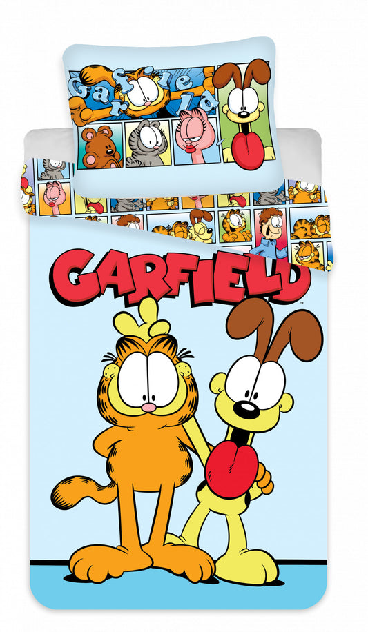 Garfield Comic bērnu gultasveļas komplekts 100–135 cm, 40–60 cm