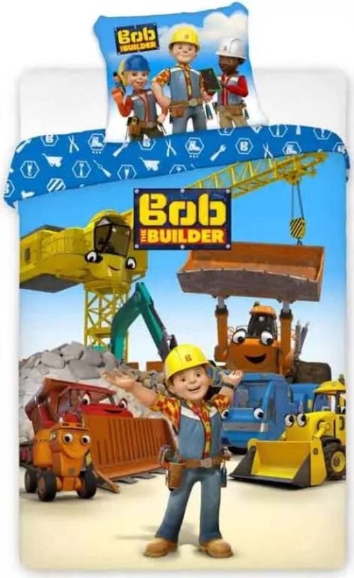 Boba Būvnieka bērnu gultasveļas komplekts 100–135 cm, 40–60 cm