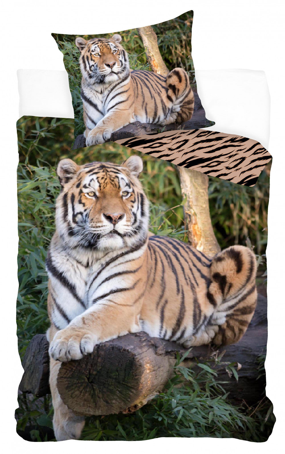 Tiger gultasveļas komplekts 140√ó200cm, 70√ó90cm