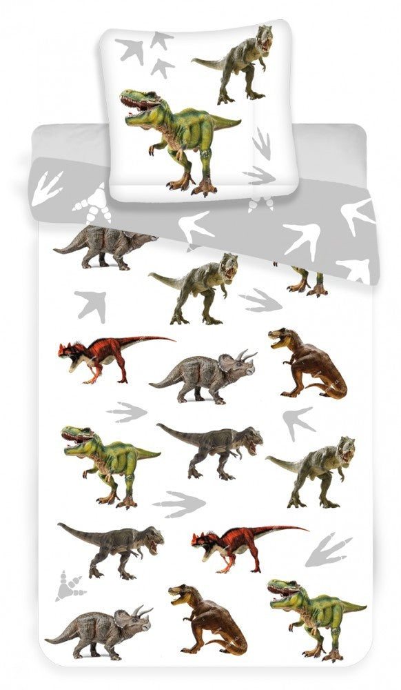 Dinozauru gultasveļas komplekts 140√ó200cm, 70√ó90cm
