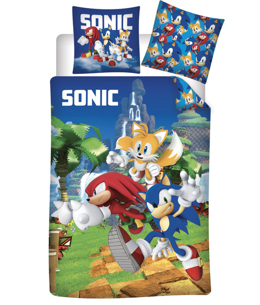 Sonic the Hedgehog Speedy Dreams bērnu gultasveļa 100√ó135 cm, 40√ó60 cm