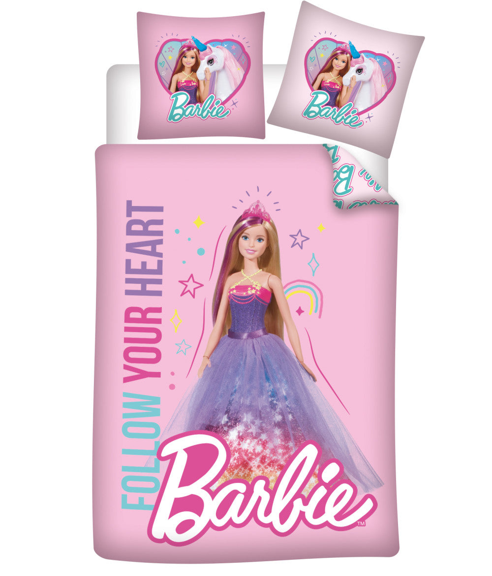 Barbie bērnu gultasveļa "Follow Your Heart" 100–140 cm, 40–45 cm