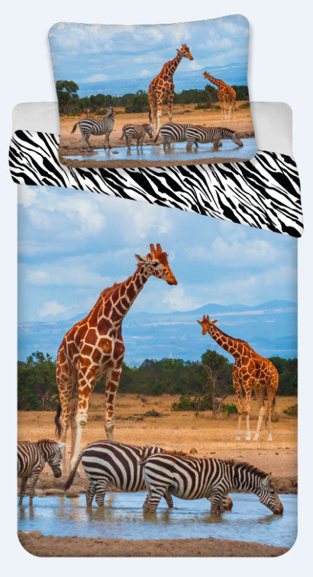 Safari gultasveļas komplekts 140x200 cm, 70x90 cm