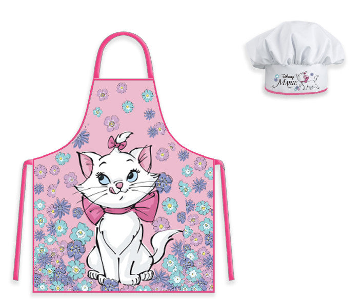 Disney Marie Flower Garden Cat bērnu priekšautu komplekts, 2 daļas