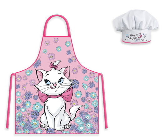 Disney Marie Flower Garden Cat bērnu priekšautu komplekts, 2 daļas