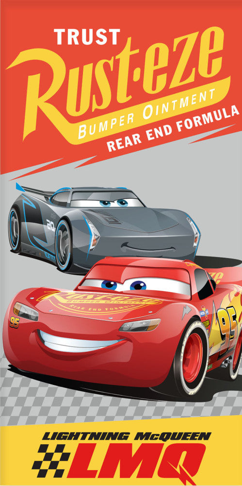 Disney Cars Rust-eze vannas dvielis, pludmales dvielis 70x140cm