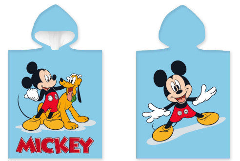 Disney Mikija Plutona pludmales dvielis pončo 50x100 cm