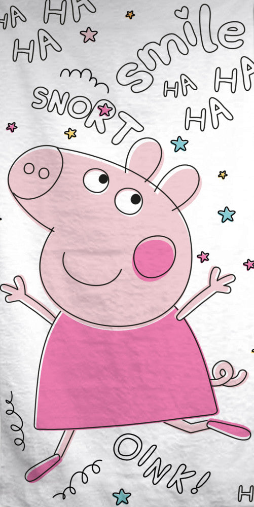 Peppa Pig Snort vannas dvielis, pludmales dvielis 70x140cm