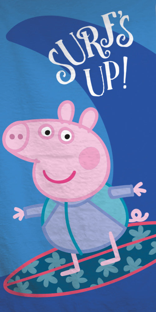 Peppa Pig Surf vannas dvielis, pludmales dvielis 70x140cm