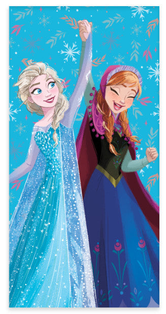 Disney Frozen dzīvespriecīgais vannas dvielis, pludmales dvielis 60x120cm