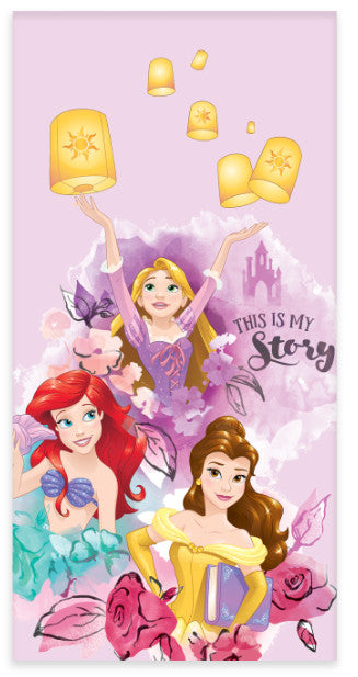 Disney Princess My Story vannas dvielis, pludmales dvielis 60x120cm