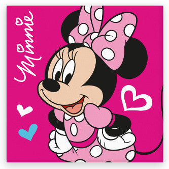 Disney Minnie Love roku dvielis, sejas lupatiņa, dvielis 30x30cm