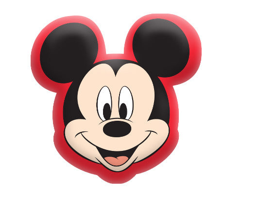 Disney Mikija lapas formas dekoratīvs spilvens 35x33 cm samts