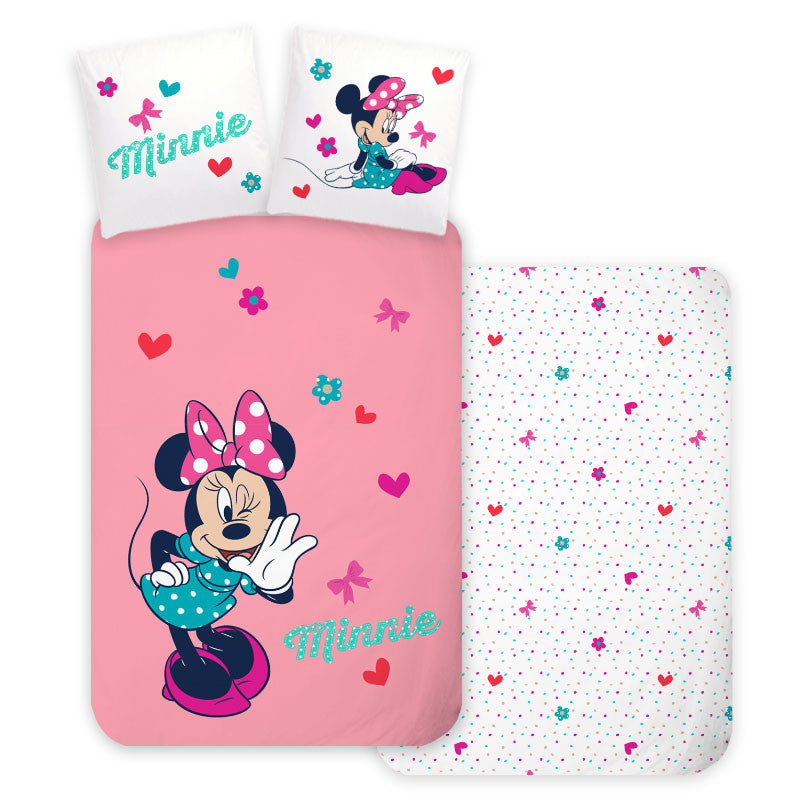 Disney Minnie Whisper bērnu gultasveļas komplekts 100–135 cm, 40–60 cm