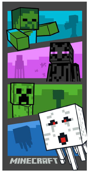 Minecraft Piedzīvojumu laika vannas dvielis, pludmales dvielis 70x140cm
