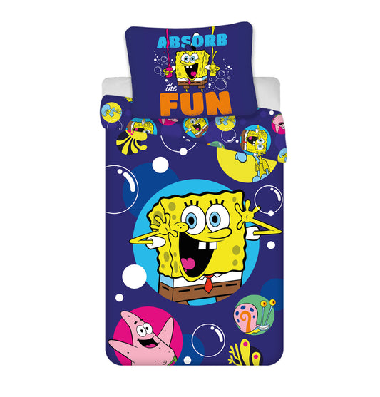 SpongeBob Fun bērniem, bērnudārza gultasveļas komplekts 100√ó135cm, 40√ó60cm