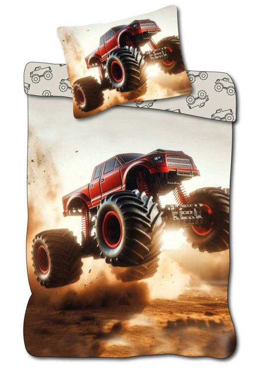 Gultas veļa "Rally Monster Truck" 140–200 cm, 70–90 cm