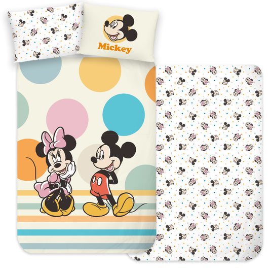 Disney Mickey Duo bērnu gultasveļas komplekts 100–135 cm, 40–60 cm