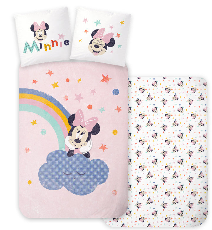 Disney Minnie Dreamland bērnu, bērnudārza gultasveļas komplekts 100√ó135 cm, 40√ó60 cm