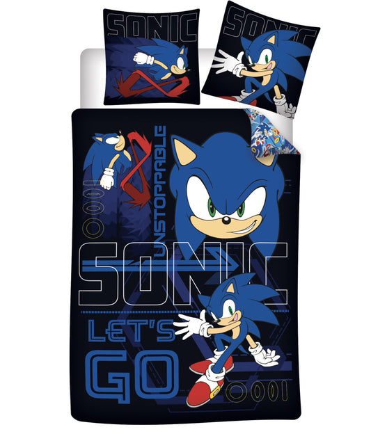 Sonic the Hedgehog: Neapturams bērnu gultasveļa 100√ó135 cm, 40√ó60 cm