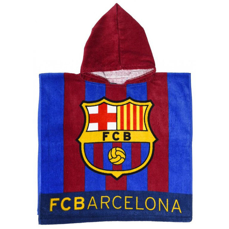 FC Barcelona pludmales dvieļu pončo 50x100 cm