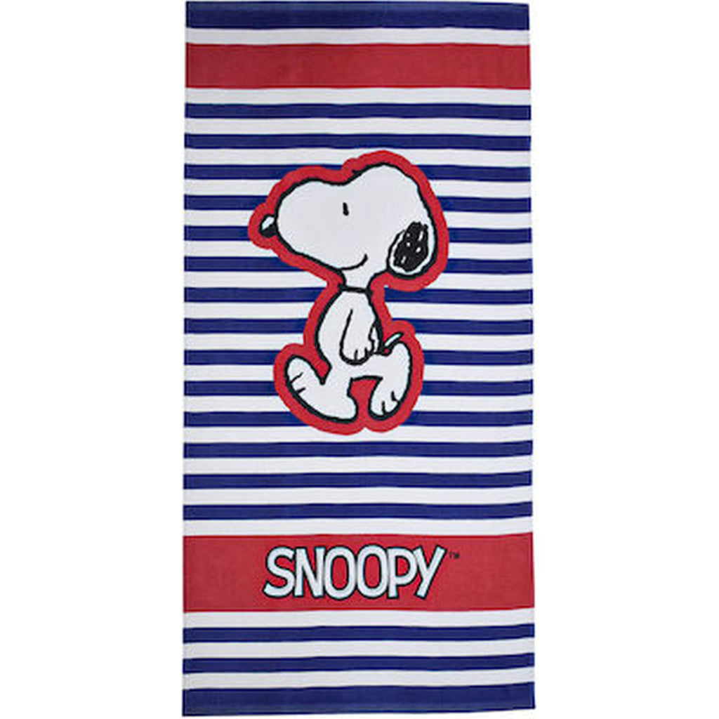Snoopy Stripes vannas dvielis, pludmales dvielis 70x140cm