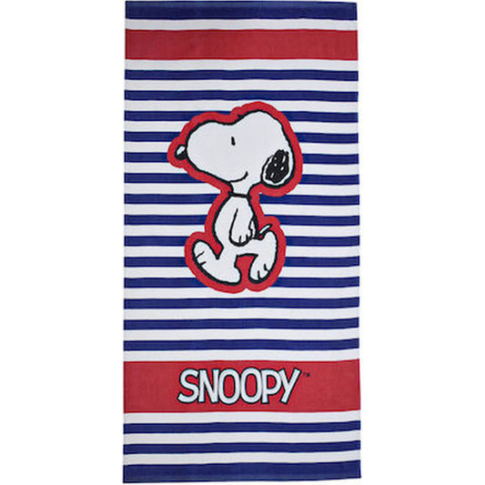 Snoopy Stripes vannas dvielis, pludmales dvielis 70x140cm