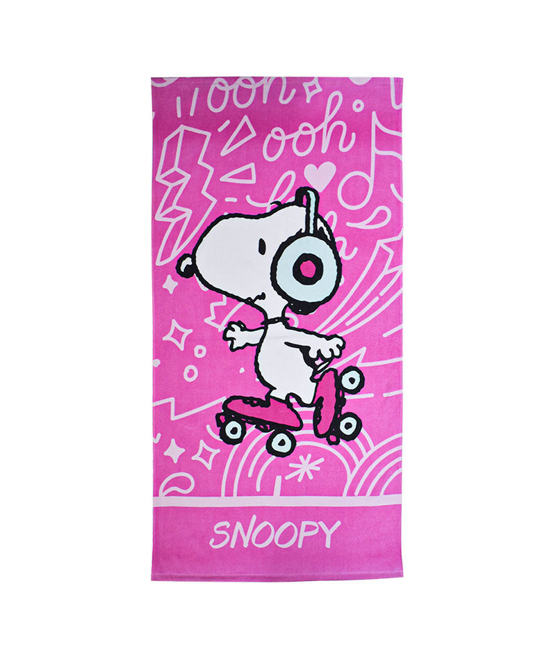 Snoopy Skate vannas dvielis, pludmales dvielis 70x140cm