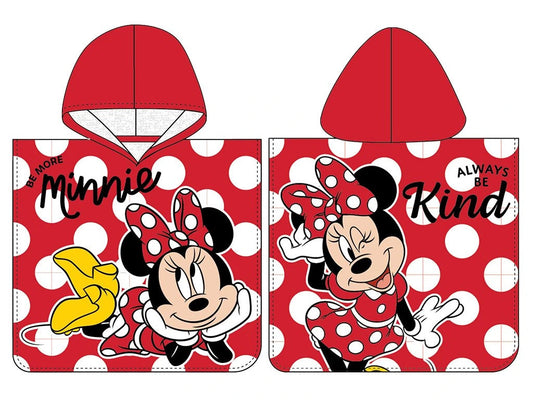 Disney Minnie Always Be Kind pludmales dvielis pončo 50x115 cm