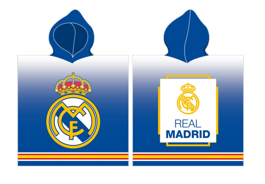Real Madrid La Liga pludmales dvieļu pončo 55x110 cm