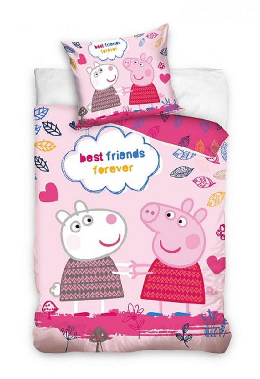 Peppa Pig Forever gultasveļas komplekts 140–200 cm, 70x90 cm