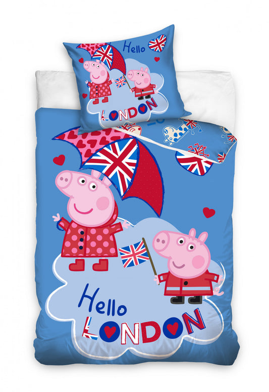 Peppa Pig gultas veļas komplekts 160–200 cm, 70–80 cm