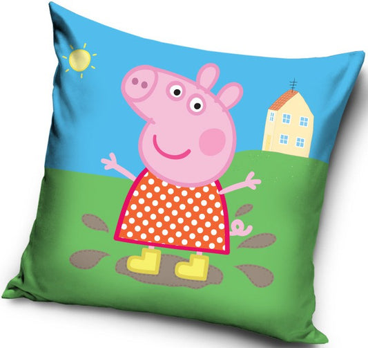 Peppa Pig dubļu spilvendrāna 40x40 cm