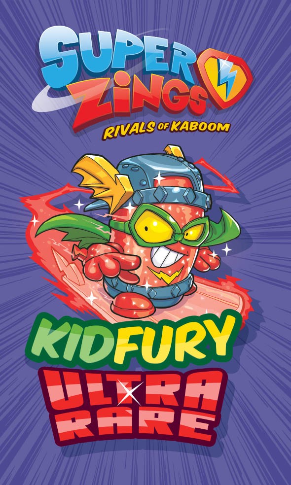 SuperZings Kid Fury roku un sejas dvielis, 30x50cm