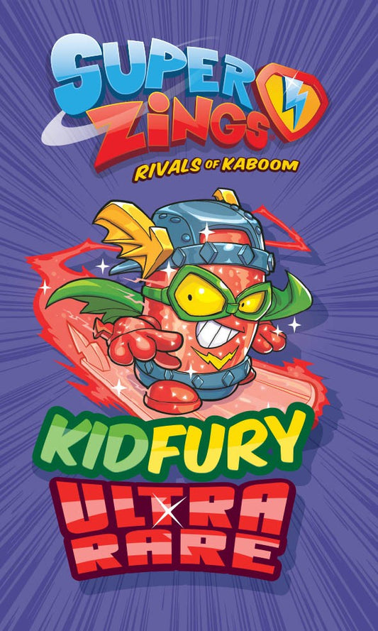 SuperZings Kid Fury roku un sejas dvielis, 30x50cm