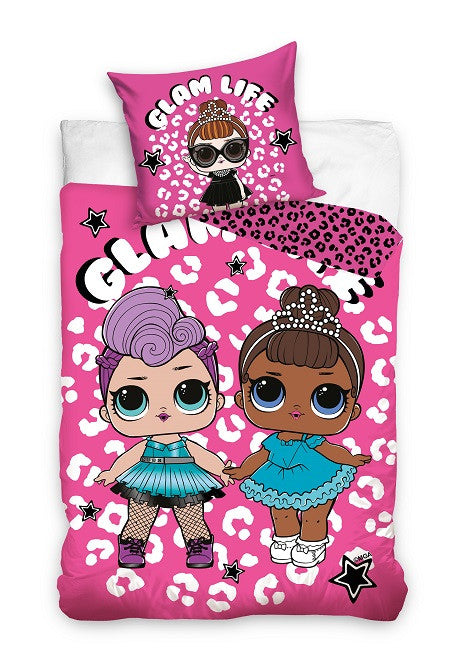 LOL Surprise Glam gultasveļas komplekts 140–200 cm, 70 x 90 cm
