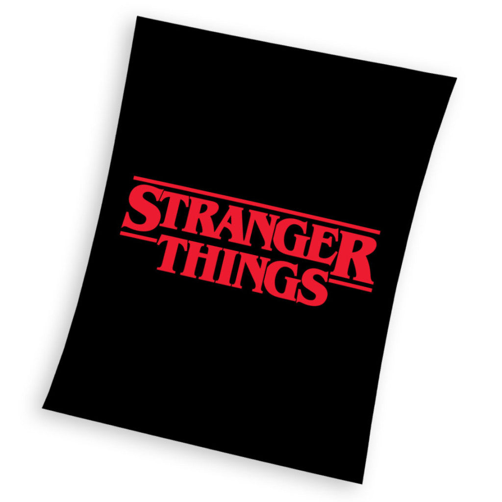 Stranger Things melna koraļļu flīsa sega 130x170cm