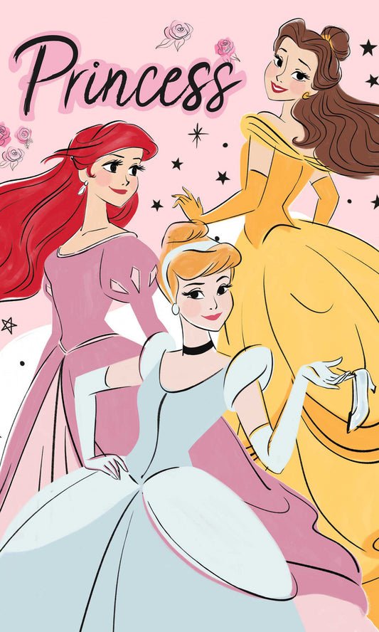 Disney Princess Elegants roku dvielis sejas dvielis, 30x50cm