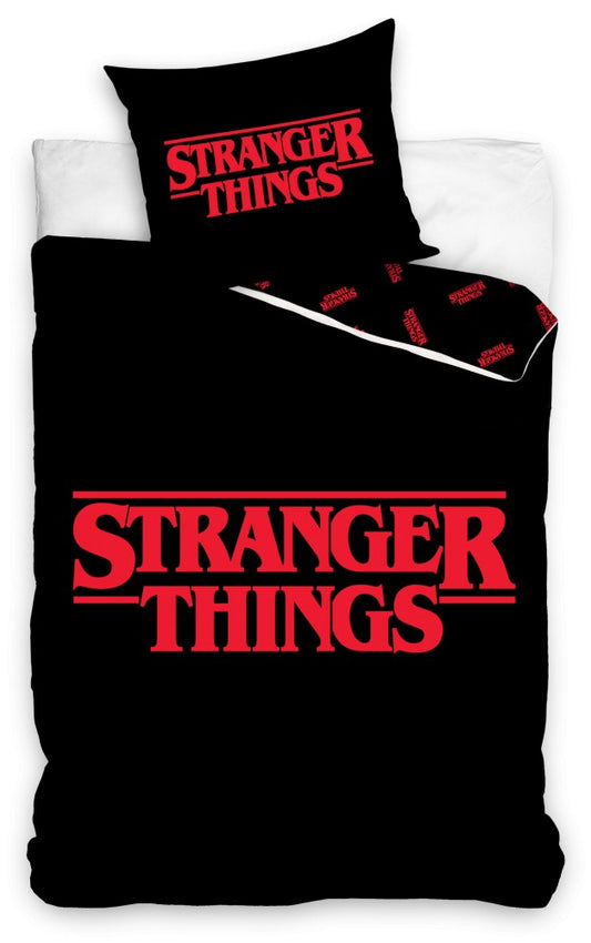 Stranger Things Titel gultasveļas pārvalks 140√ó200cm, 70√ó90cm