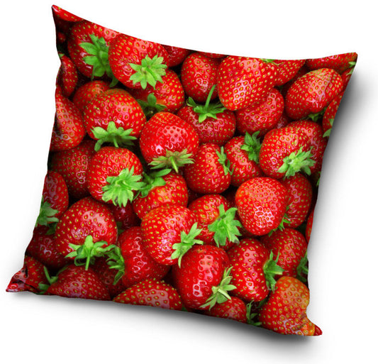 Augļu un zemeņu spilvendrāna 40*40 cm