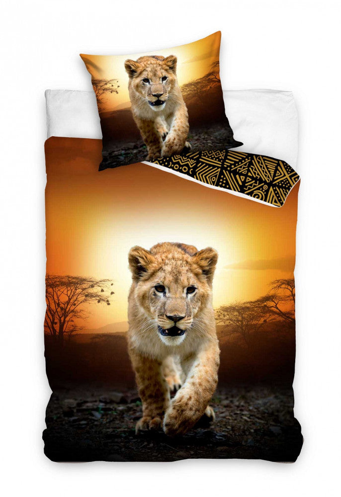 Lion Sunrise gultasveļas komplekts 140√ó200cm, 70√ó90cm