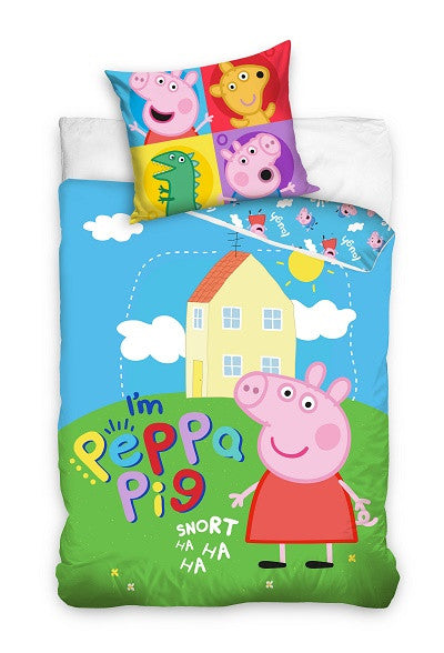 Peppa Pig Snort gultas veļa 140–200 cm, 70 x 90 cm