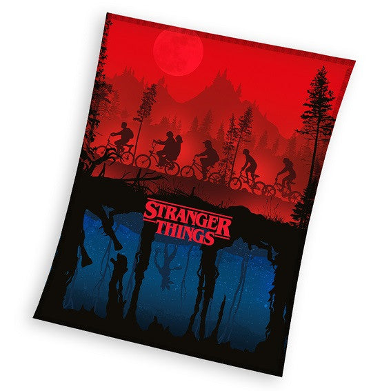 Stranger Things otrādi koraļļu flīsa polārā sega 150x200cm