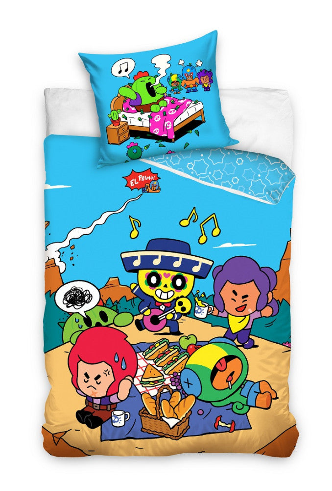 Brawl Stars piknika gultas pārklājs 140–200 cm, 70 x 80 cm